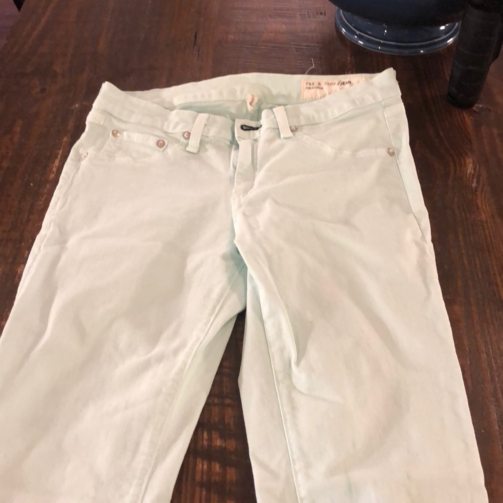 Rag & bone for intermix mint colored jeans